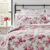 imageLaura Ashley Lidia Collection Quilt Set100 Cotton Reversible Lightweight ampamp Breathable Bedding PreWashed for Added Softness Queen PinkQueen