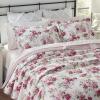 imageLaura Ashley Lidia Collection Quilt Set100 Cotton Reversible Lightweight ampamp Breathable Bedding PreWashed for Added Softness Queen PinkQueen