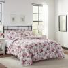 imageLaura Ashley Lidia Collection Quilt Set100 Cotton Reversible Lightweight ampamp Breathable Bedding PreWashed for Added Softness Queen PinkTwin