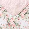 imageLaura Ashley Queen Quilt Set Cotton Reversible Bedding Set All Season Cottage Home Dcor Joyce Pink QueenJoyce PinkWhite