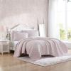imageLaura Ashley Queen Quilt Set Lightweight Cotton Bedding with Matching Shams Vintage Floral Inspired Home Decor with Solid Reverse Loveston Pink QueenLoveston Pink