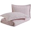 imageLaura Ashley Queen Quilt Set Lightweight Cotton Bedding with Matching Shams Vintage Floral Inspired Home Decor with Solid Reverse Loveston Pink QueenLoveston Pink