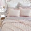 imageLaura Ashley Queen Quilt Set Reversible Bedding Set Including Shams All Season Farmhouse Home Dcor Hailee Pink FullQueenHailee Pink