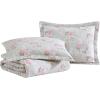 imageLaura Ashley Queen Quilt Set Reversible Cotton Bedding with Matching Shams Lightweight Home Decor for All Seasons Melany Pink QueenMelany Pink