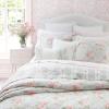 imageLaura Ashley Queen Quilt Set Reversible Cotton Bedding with Matching Shams Lightweight Home Decor for All Seasons Melany Pink QueenMelany Pink