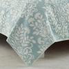 imageLaura Ashley Rowland Collection 100 Cotton Reversible All Season Bedding with Matching Sham PreWashed for Added Comfort Queen GrayBlue
