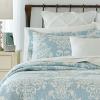 imageLaura Ashley Rowland Collection 100 Cotton Reversible All Season Bedding with Matching Sham PreWashed for Added Comfort Queen GrayBlue