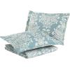 imageLaura Ashley Rowland Collection 100 Cotton Reversible All Season Bedding with Matching Sham PreWashed for Added Comfort Queen GrayBlue