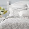 imageLaura Ashley Rowland Collection 100 Cotton Reversible All Season Bedding with Matching Sham PreWashed for Added Comfort Queen GrayGray