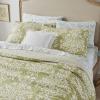 imageLaura Ashley Rowland Collection 100 Cotton Reversible All Season Bedding with Matching Sham PreWashed for Added Comfort Queen GraySage