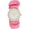 imageLaura Ashley Womens 35mm Soft Pattern Fabric Elastic Scrunchy Band Watch LA2066Black