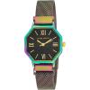 imageLaura Ashley Womens Hexagon 25mm Mesh Magnetic Closure Watch  Womens 25mm Mesh WatchBlack