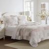 imageLaura Ashley  Queen Quilt Set Reversible Cotton Bedding with Matching Shams Patchwork Inspired Home Decor Celina Patchwork Red QueenCelina Patchwork PinkSage