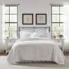 imageLaura Ashley  Queen Quilt Set Reversible Cotton Bedding with Matching Shams PreWashed Home Decor for Added Softness Heirloom Crochet White QueenFullQueen