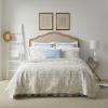 imageLaura Ashley Home  Amberley Collection  Quilt Set  100 Cotton Breathable ampamp Lightweight Reversible Bedding PreWashed for Added Softness Queen Spa Blue  1 Count Pack of 1Amberley Beige