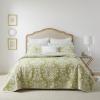 imageLaura Ashley Rowland Collection 100 Cotton Reversible All Season Bedding with Matching Sham PreWashed for Added Comfort Queen GraySage