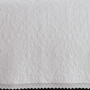 imageLaura Ashley  Queen Quilt Set Reversible Cotton Bedding with Matching Shams PreWashed Home Decor for Added Softness Heirloom Crochet White QueenKing
