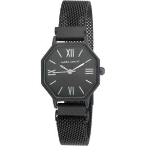 imageLaura Ashley Womens Hexagon 25mm Mesh Magnetic Closure Watch  Womens 25mm Mesh WatchBlack