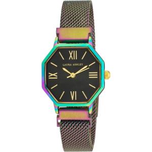 imageLaura Ashley Womens Hexagon 25mm Mesh Magnetic Closure Watch  Womens 25mm Mesh WatchOil Silk