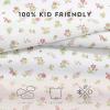 imageLaura Ashley  Kids Sheet Set UltraSoft ampamp Breathable Toddler Bedding with Matching Pillowcase WrinkleResistant Ideal Girl Room Essentials Busy Bee Pink TwinTwin XLMae Pink