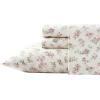 imageLaura Ashley  Queen Sheet Set Cotton Flannel Bedding Brushed for Extra Softness ampamp Comfort Evie Pink QueenAudrey PinkCream