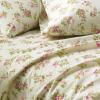 imageLaura Ashley  Queen Sheet Set Cotton Flannel Bedding Brushed for Extra Softness ampamp Comfort Evie Pink QueenAudrey PinkCream
