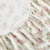imageLaura Ashley  Queen Sheet Set Cotton Flannel Bedding Brushed for Extra Softness ampamp Comfort Evie Pink QueenAudrey PinkCream