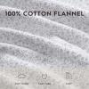 imageLaura Ashley  Queen Sheet Set Cotton Flannel Bedding Brushed for Extra Softness ampamp Comfort Evie Pink QueenChelsie Vine GreyWhite