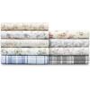imageLaura Ashley  Queen Sheet Set Cotton Flannel Bedding Brushed for Extra Softness ampamp Comfort Evie Pink QueenCrestwood Pastel Grey