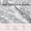 imageLaura Ashley  Queen Sheet Set Cotton Flannel Bedding Brushed for Extra Softness ampamp Comfort Evie Pink QueenCrestwood Pastel Grey