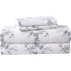 imageLaura Ashley  Queen Sheet Set Cotton Flannel Bedding Brushed for Extra Softness ampamp Comfort Evie Pink QueenJessika Lavender