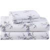 imageLaura Ashley  Queen Sheet Set Cotton Flannel Bedding Brushed for Extra Softness ampamp Comfort Evie Pink QueenJessika Lavender