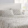 imageLaura Ashley  Queen Sheet Set Cotton Flannel Bedding Brushed for Extra Softness ampamp Comfort Evie Pink QueenLe Fleur Orange