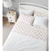 imageLaura Ashley  Queen Sheet Set Cotton Flannel Bedding Brushed for Extra Softness ampamp Comfort Evie Pink QueenLisalee PinkGrey