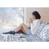 imageLaura Ashley  Queen Sheet Set Cotton Flannel Bedding Brushed for Extra Softness ampamp Comfort Evie Pink QueenMulholland Plaid Blue