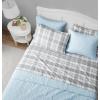 imageLaura Ashley  Queen Sheet Set Cotton Flannel Bedding Brushed for Extra Softness ampamp Comfort Evie Pink QueenMulholland Plaid Grey