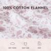 imageLaura Ashley  Queen Sheet Set Cotton Flannel Bedding Brushed for Extra Softness ampamp Comfort Evie Pink QueenPaisley Prance Pink