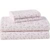 imageLaura Ashley  Queen Sheet Set Cotton Flannel Bedding Brushed for Extra Softness ampamp Comfort Evie Pink QueenPaisley Prance Pink