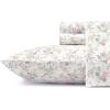 imageLaura Ashley  Queen Sheet Set Cotton Flannel Bedding Brushed for Extra Softness ampamp Comfort Evie Pink QueenRosalie Grey