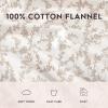 imageLaura Ashley  Queen Sheet Set Cotton Flannel Bedding Brushed for Extra Softness ampamp Comfort Evie Pink QueenVictoria Beige