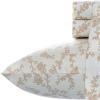 imageLaura Ashley  Queen Sheet Set Cotton Flannel Bedding Brushed for Extra Softness ampamp Comfort Evie Pink QueenVictoria Beige