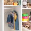 imageLaura Ashley 25 Pack Slim Velvet Hangers Durable  Strong Plastic  Slim  Keeps Shape  Closet Organization  Heather Grey  Holds 10lbs  Holds ShapeHeather Grey