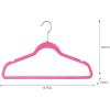 imageLaura Ashley 25 Pack Slim Velvet Hangers Durable  Strong Plastic  Slim  Keeps Shape  Closet Organization  Heather Grey  Holds 10lbs  Holds ShapePink