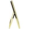 imageLaura Ashley 2x3 Silver Bamboo Metal Picture Frame Vertical with PullOut Easel Stand Made for Tabletop Counterspace Shelf and Desk 2x3 SilverGold