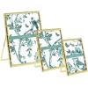 imageLaura Ashley 2x3 Silver Bamboo Metal Picture Frame Vertical with PullOut Easel Stand Made for Tabletop Counterspace Shelf and Desk 2x3 SilverGold