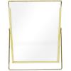imageLaura Ashley 2x3 Silver Bamboo Metal Picture Frame Vertical with PullOut Easel Stand Made for Tabletop Counterspace Shelf and Desk 2x3 SilverGold