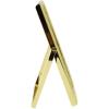 imageLaura Ashley 2x3 Silver Bamboo Metal Picture Frame Vertical with PullOut Easel Stand Made for Tabletop Counterspace Shelf and Desk 2x3 SilverGold