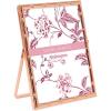 imageLaura Ashley 2x3 Silver Bamboo Metal Picture Frame Vertical with PullOut Easel Stand Made for Tabletop Counterspace Shelf and Desk 2x3 SilverRose Gold