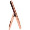 imageLaura Ashley 2x3 Silver Bamboo Metal Picture Frame Vertical with PullOut Easel Stand Made for Tabletop Counterspace Shelf and Desk 2x3 SilverRose Gold