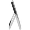 imageLaura Ashley 2x3 Silver Bamboo Metal Picture Frame Vertical with PullOut Easel Stand Made for Tabletop Counterspace Shelf and Desk 2x3 SilverSilver